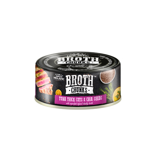 Absolute Holistic Broth Chunks | Tuna Thick Cuts & Chia Seeds