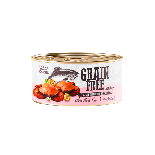 Absolute Holistic Grain Free for Cats | White Meat Tuna & Crabstick