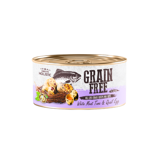 Absolute Holistic Grain Free for Cats | White Meat Tuna & Quail Egg
