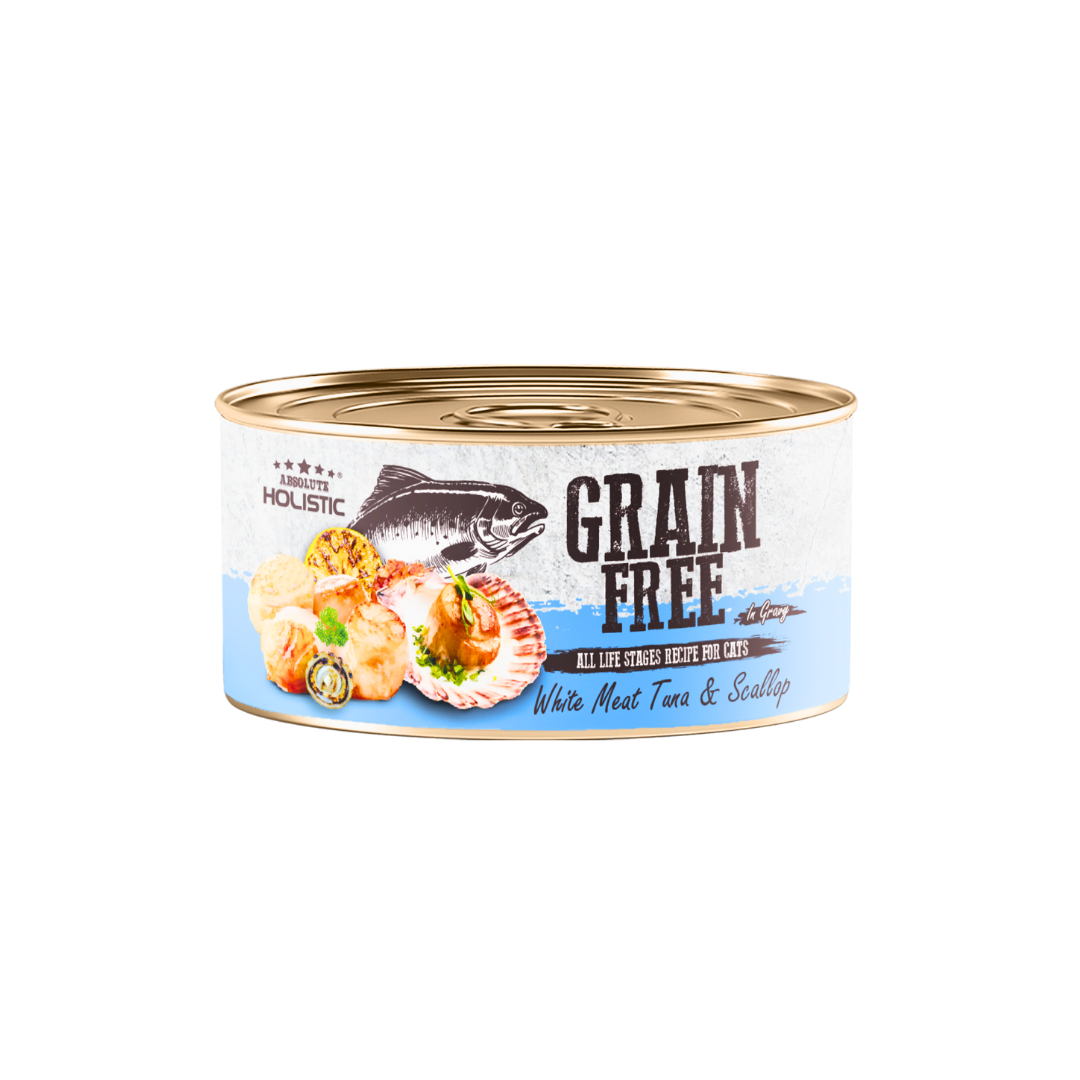 Absolute Holistic Grain Free for Cats | White Meat Tuna & Scallop