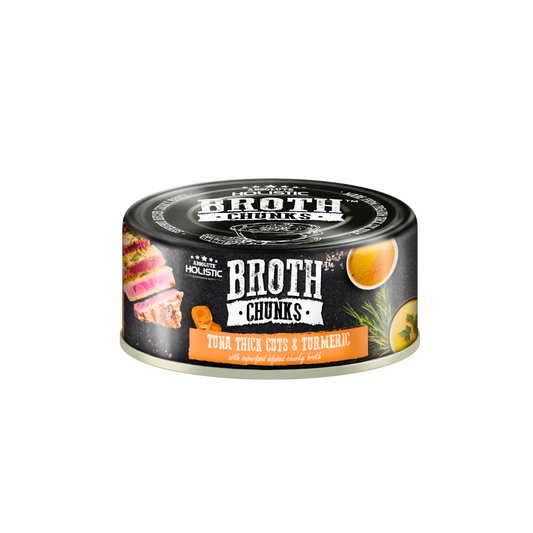 Absolute Holistic Broth Chunks | Tuna Thick Cuts & Turmeric