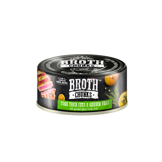 Absolute Holistic Broth Chunks | Tuna Thick Cuts & Garden Vegs
