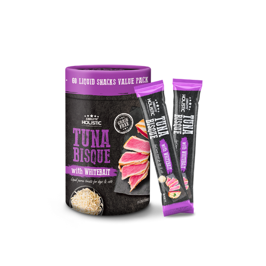 Absolute Holistic Liquid Treats for Cats & Dogs - Tuna Bisque with Whitebait (Tub)